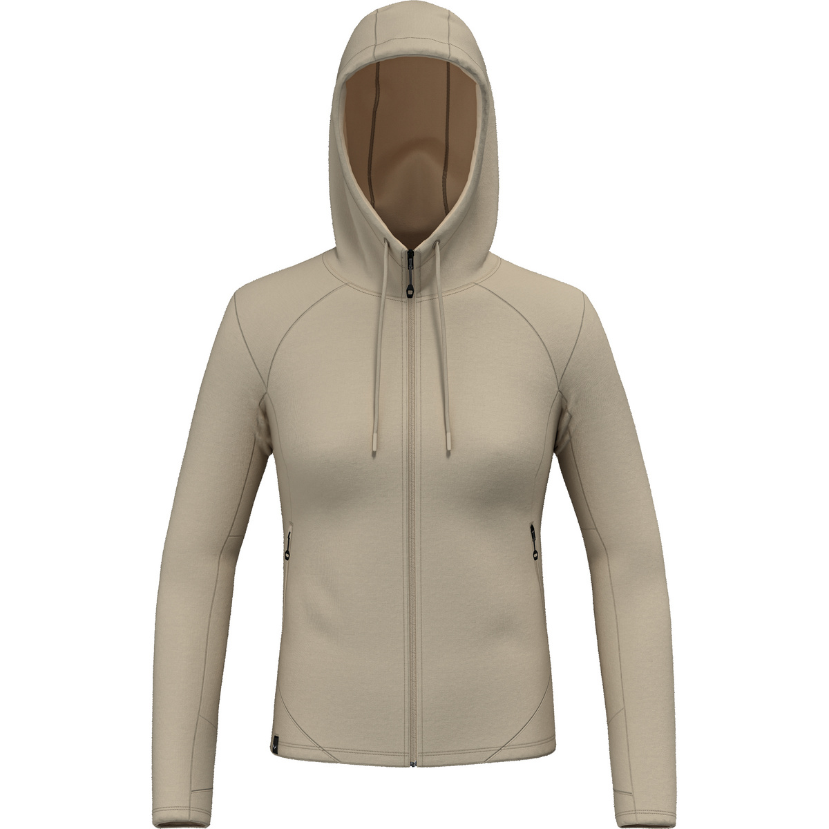 Salewa Damen Fanes Merino Hoodie Jacke (Größe XL, beige)