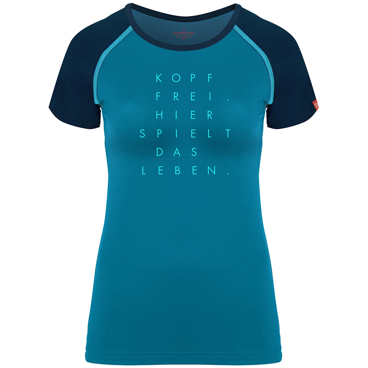 Ein schöner Fleck Erde Femme T-shirt Kopf Frei (taille XL, Turquoise)