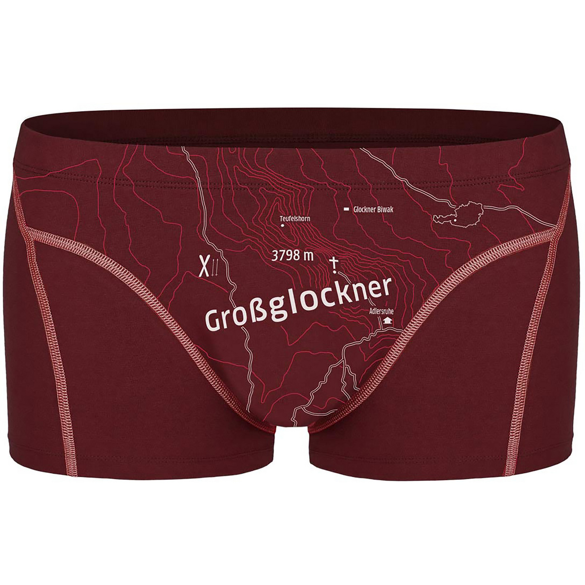 Ein schöner Fleck Erde Herren Grossglockner Boxer (Größe XL, rot)