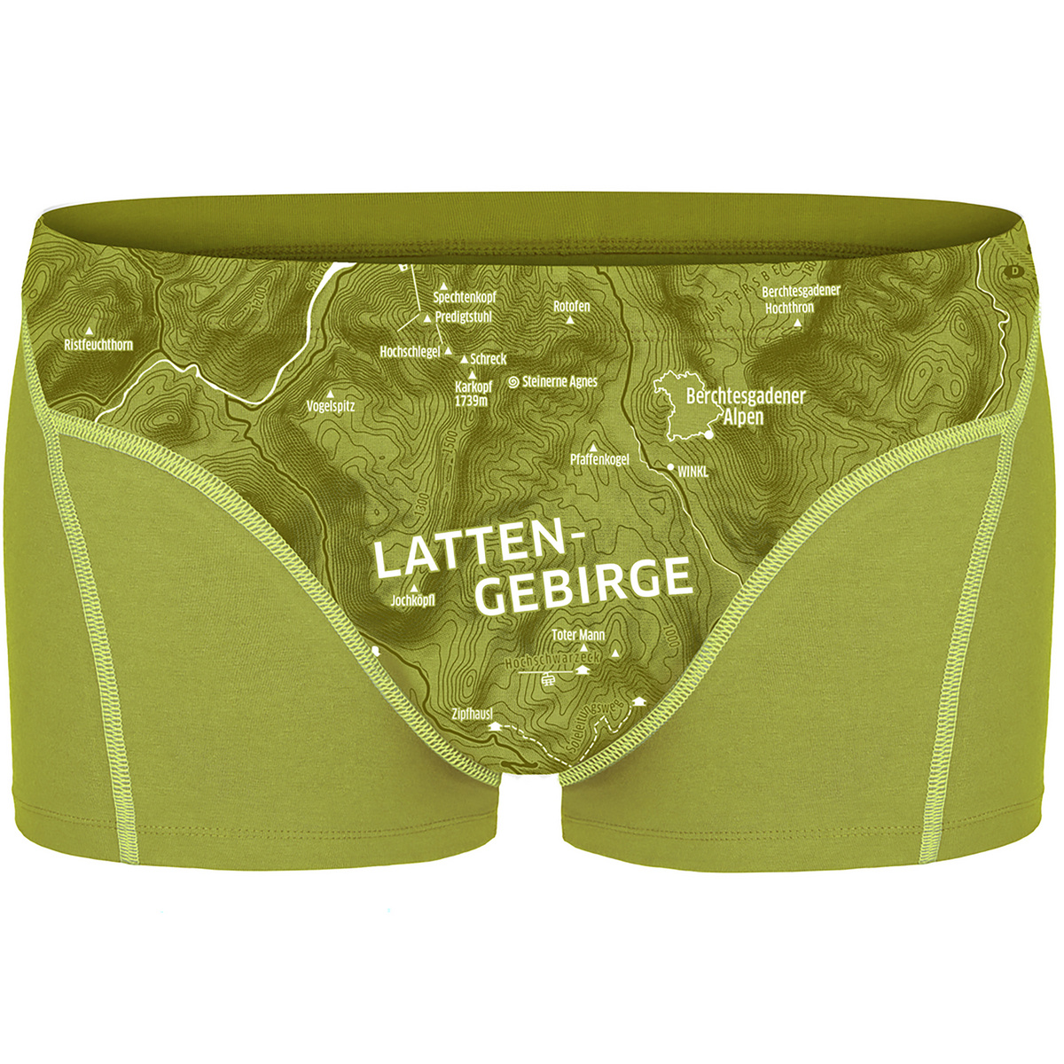 Ein schöner Fleck Erde Homme Boxer Lattengebirge (taille L, Vert)