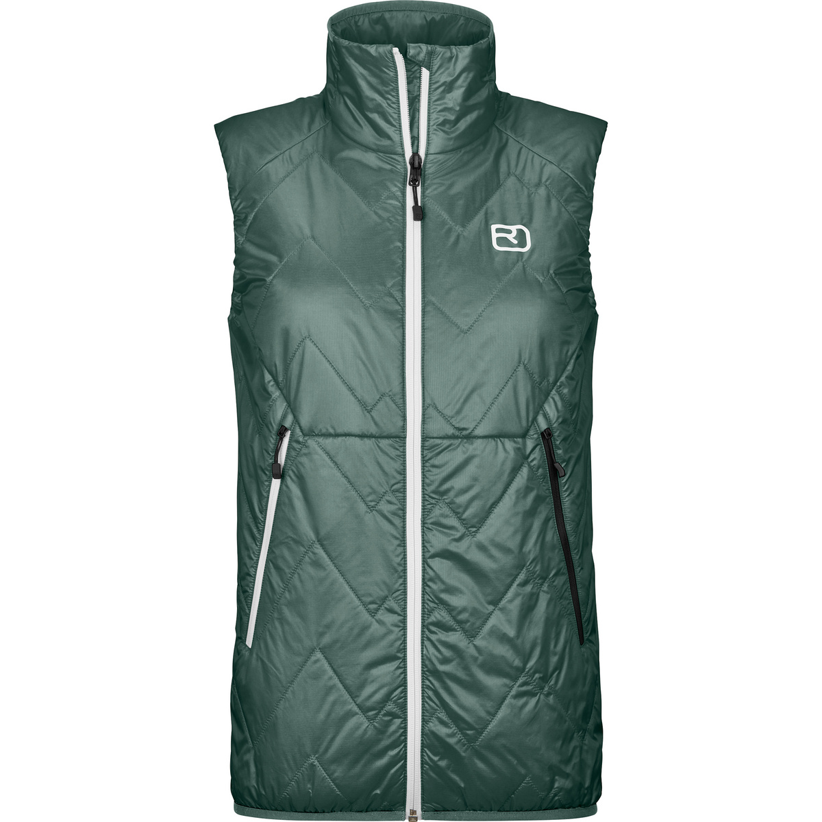 Ortovox Donna Gilet Swisswool Piz Vial (Taglia XS, Verde)