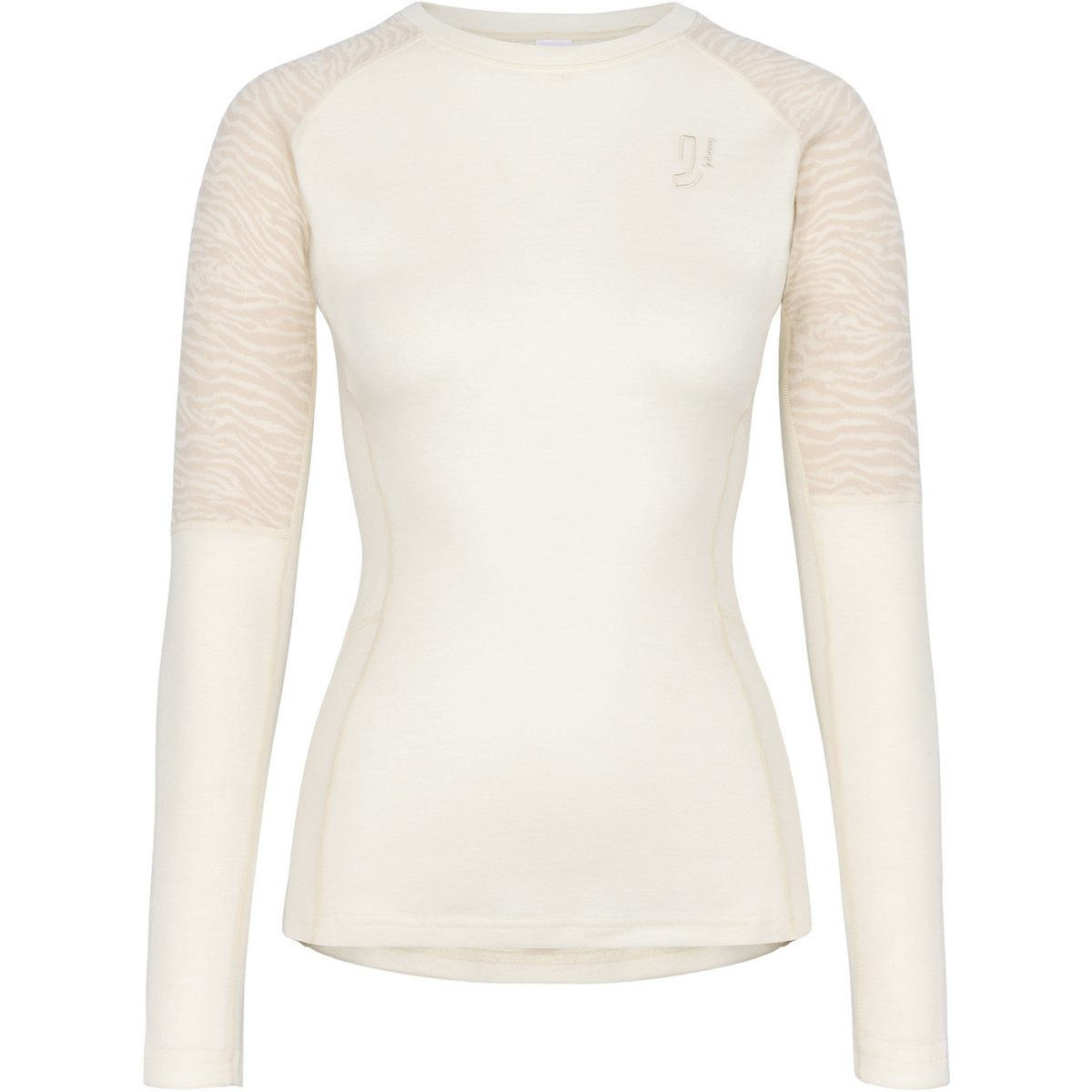 Johaug Femme T-shirt long Elevate Wool (taille XS, Blanc)