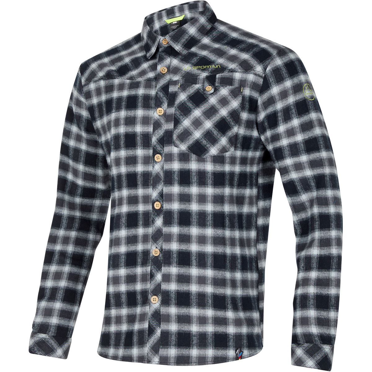 La Sportiva Uomo Camicia in flanella Rambler (Taglia XL, Grigio)