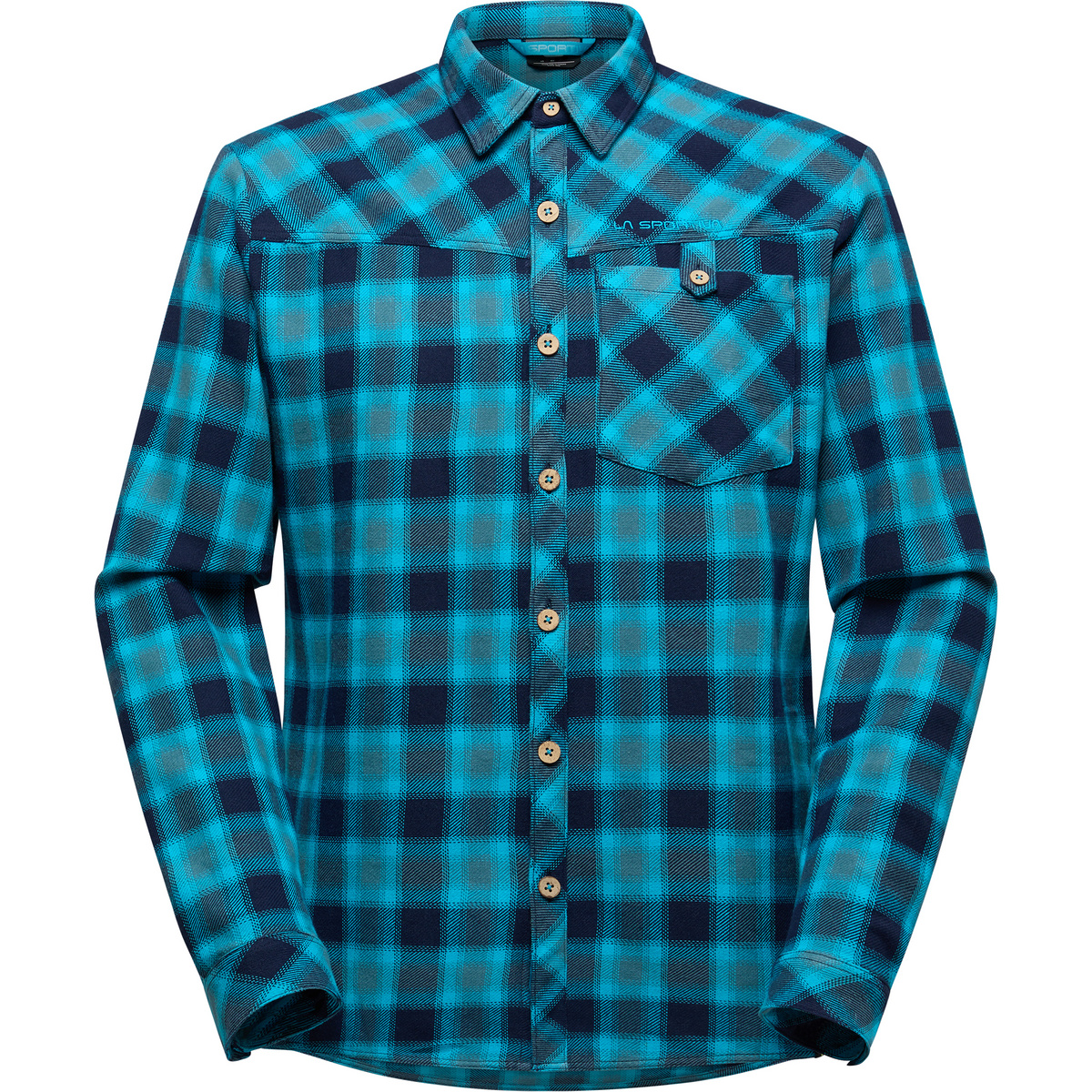 La Sportiva Uomo Camicia in flanella Rambler (Taglia XL, Blu)