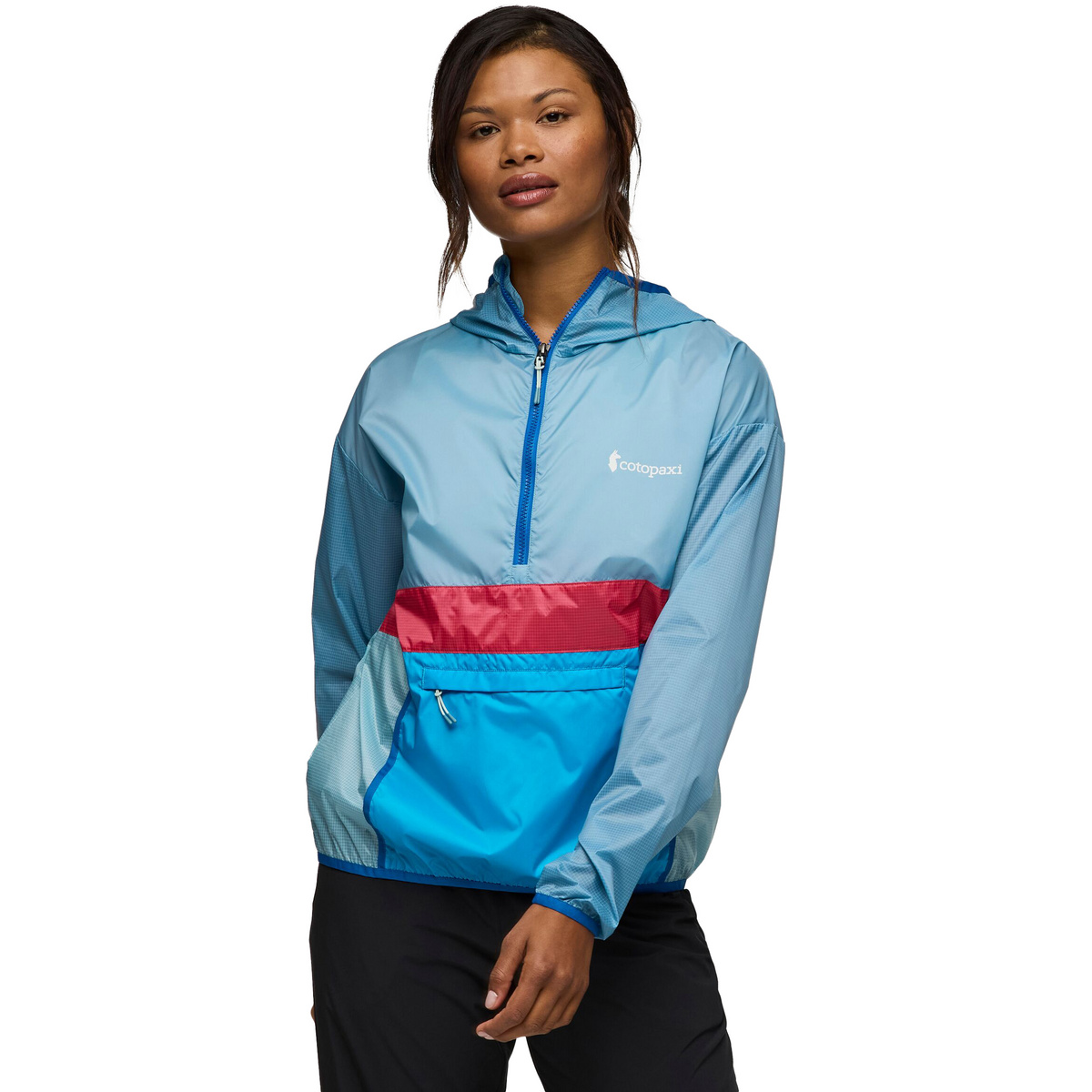 Cotopaxi Damen Teca Half-Zip Anorak (Größe M, blau)