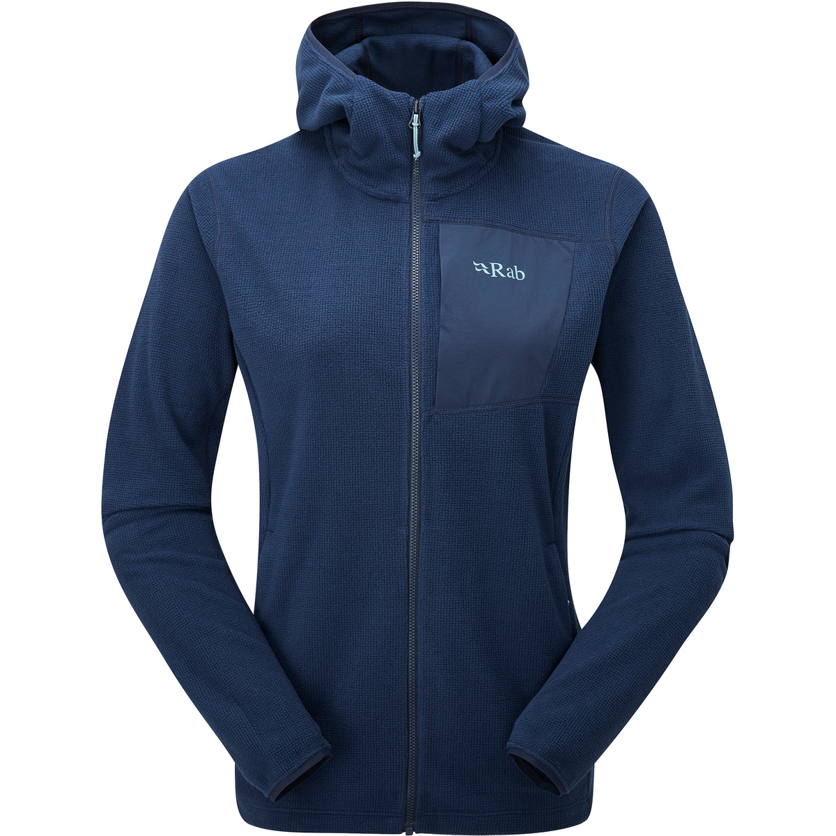 Rab Damen Tecton Hoodie Jacke (Größe L, blau)