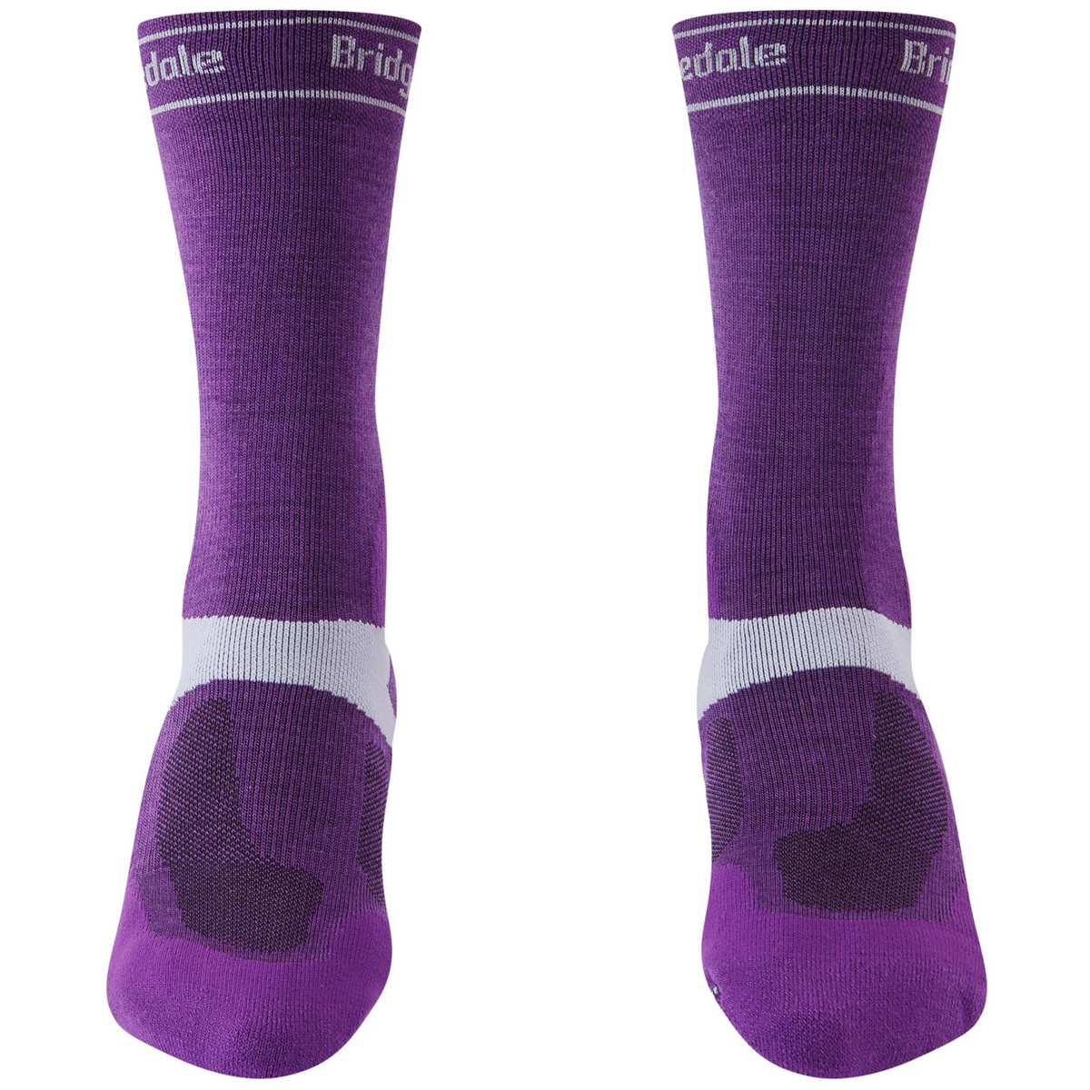 Bridgedale Damen MTB Mid-Season Weight T2 Merino Socken (Größe 35 , lila)