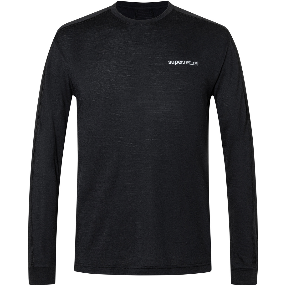 Super.Natural Uomo Maglia a manica lunga Alarm Running (Taglia M, Nero)
