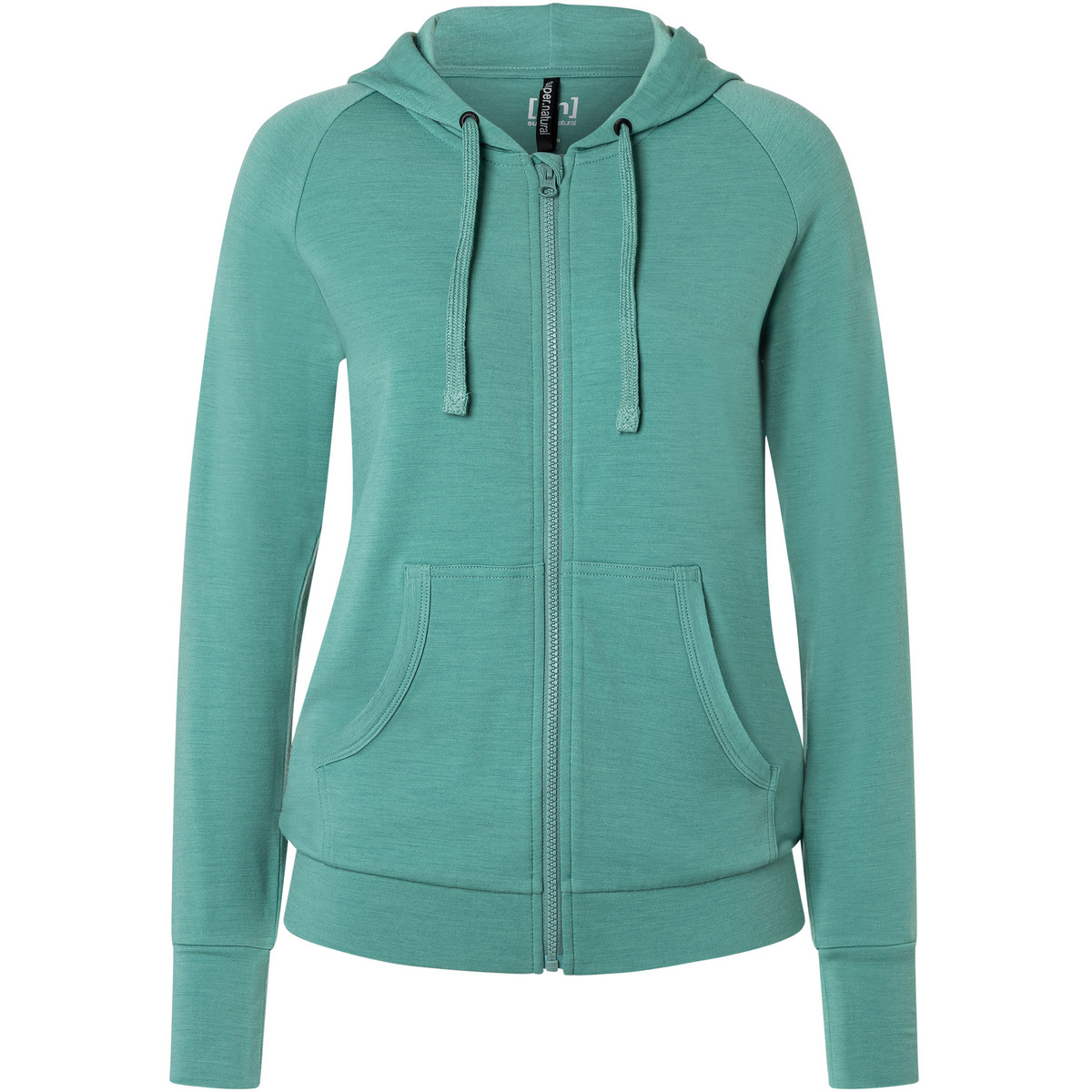 Super.Natural Damen Everyday Hoodie Jacke (Größe XS, tuerkis)