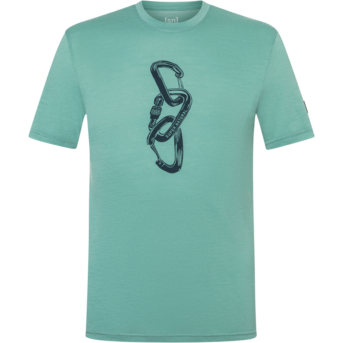 Super.Natural Herren Carabineri T-Shirt (Größe L, tuerkis)