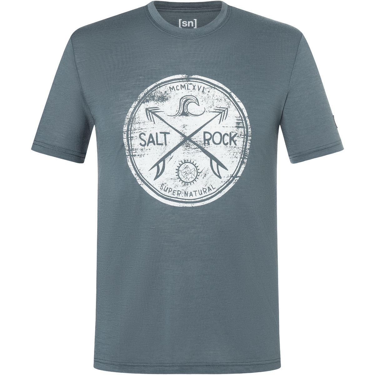 Super.Natural Herren Salt & Rock T-Shirt (Größe M, blau)