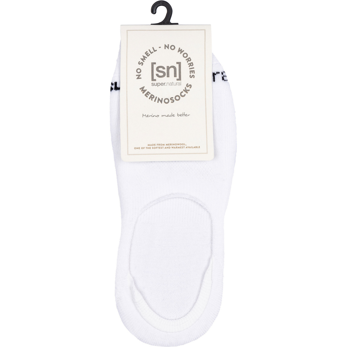 Super.Natural Calze Invisibile pacco da 2 (Taglia 39 , Bianco)