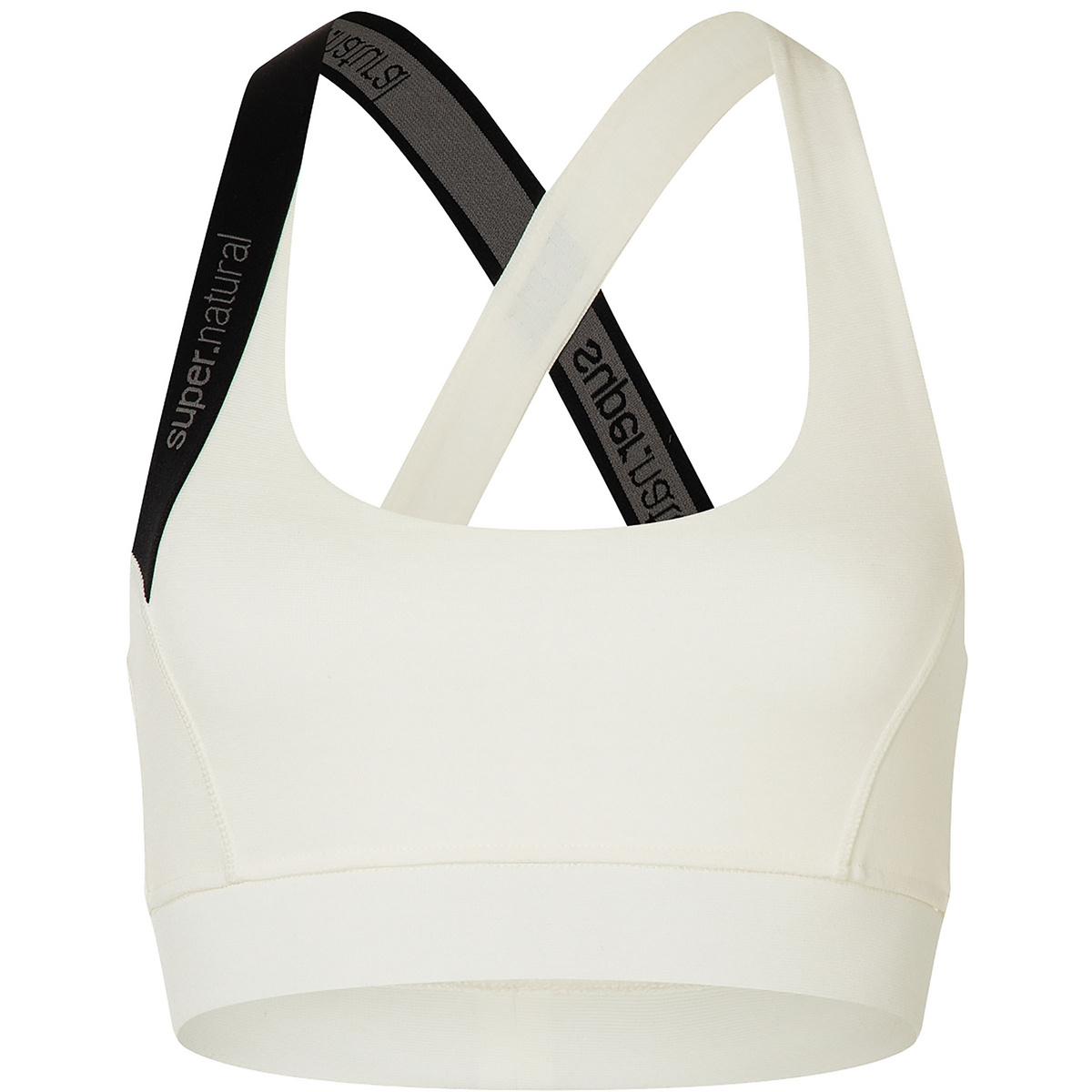 Super.Natural Damen Rubberrib Sport BH (Größe S, weiss)