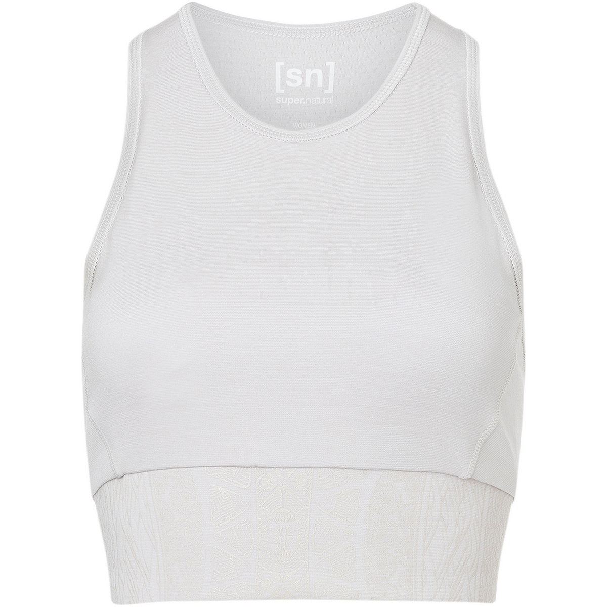 Super.Natural Donna Reggiseno sportivo Arabesque LF (Taglia XS, Bianco)