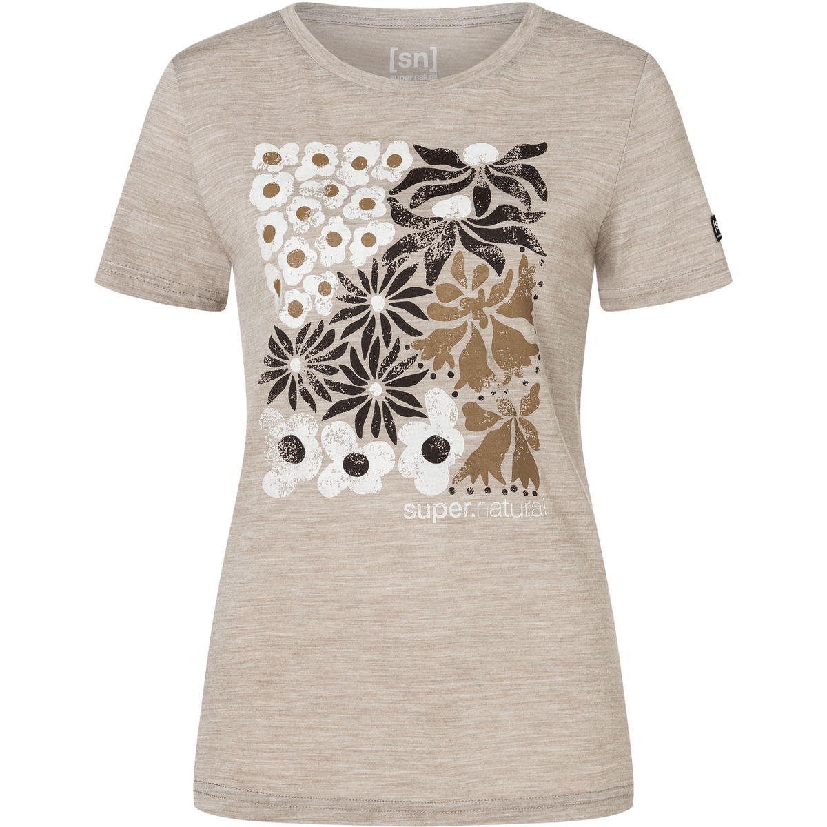 Super.Natural Damen Mat Is T-Shirt (Größe L, beige)