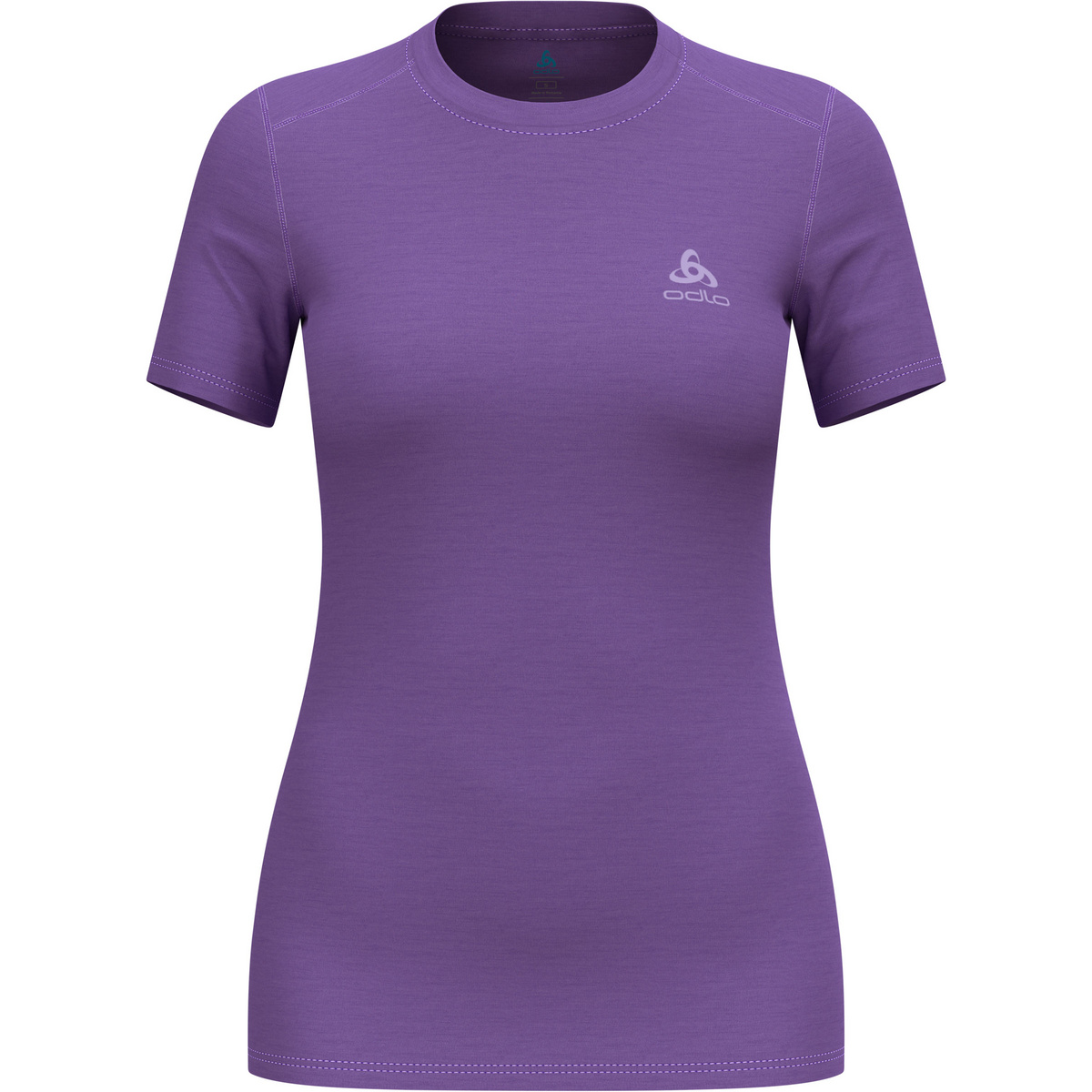 Odlo Donna Maglietta scollo rotondo Merino 160 Bl (Taglia XS, Viola)