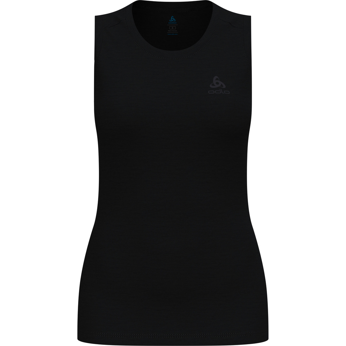 Odlo Donna Canotta scollo rotondo Merino 160 Bl (Taglia XS, Nero)