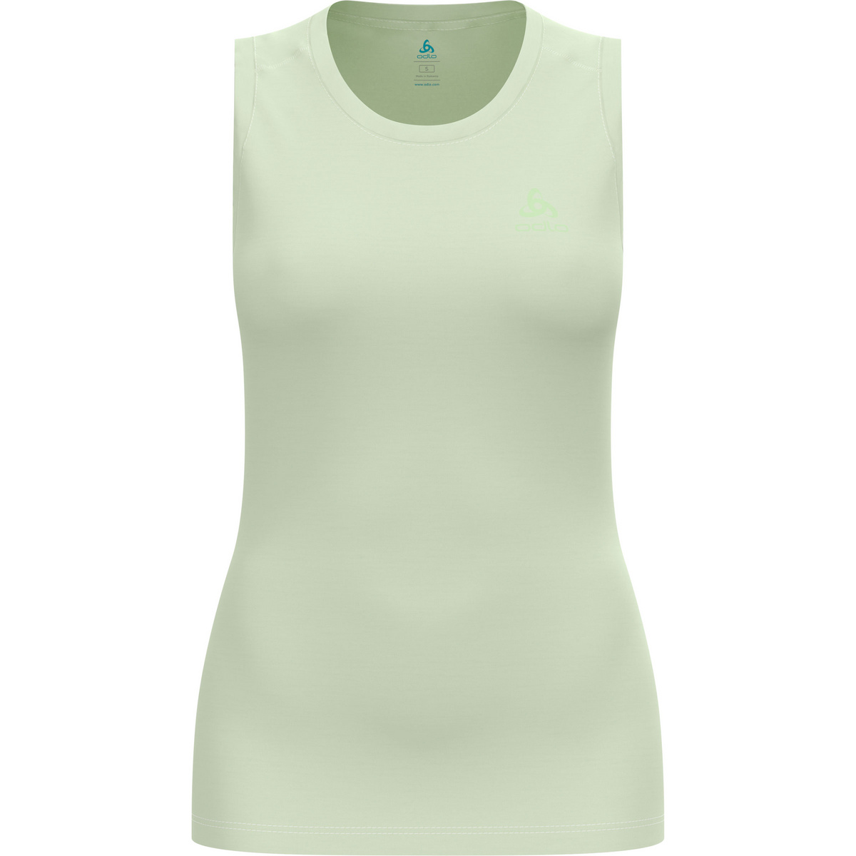 Odlo Donna Canotta scollo rotondo Merino 160 Bl (Taglia XS, Verde)