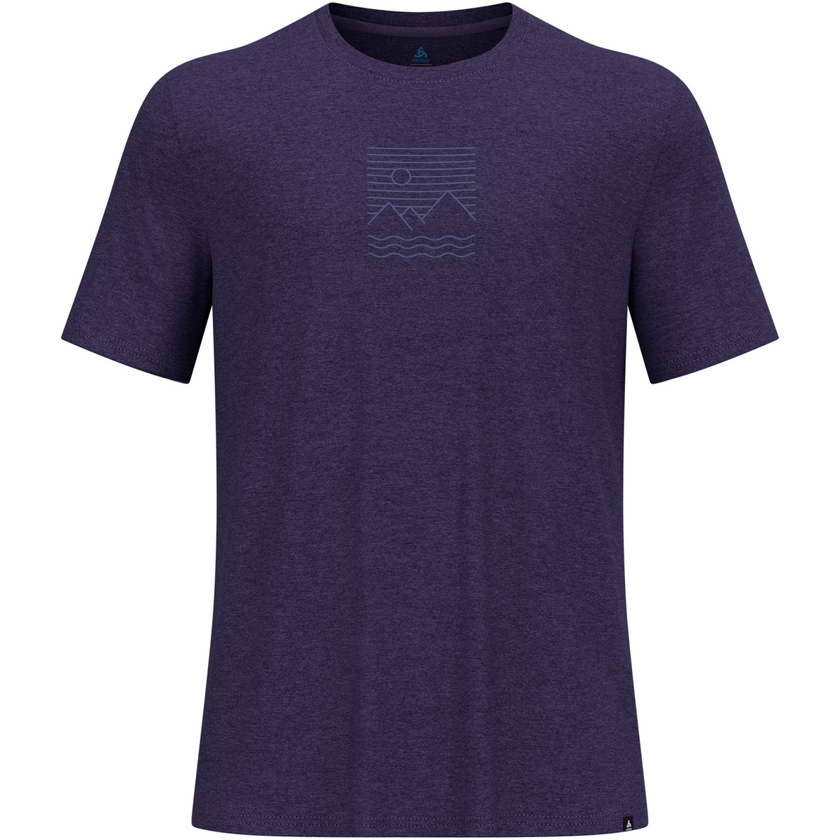 Odlo Herren Ascent Sun. Sea. Mountains. T-Shirt (Größe XXL, blau)