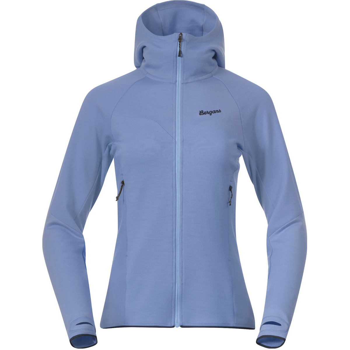 Bergans Damen Tind Merino Hoodie Jacke (Größe M, blau)