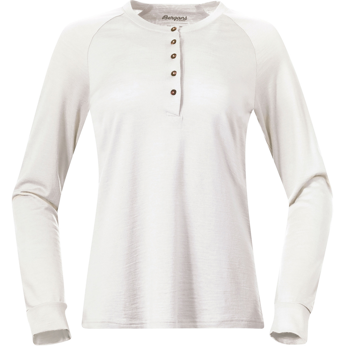 Bergans Donna Maglia a manica lunga in lana Lysebu (Taglia XL, Bianco)