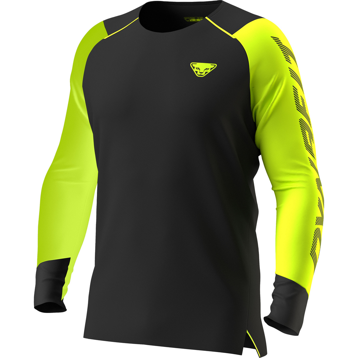 Dynafit Uomo Maglia a manica lunga DNA (Taglia M, Nero)