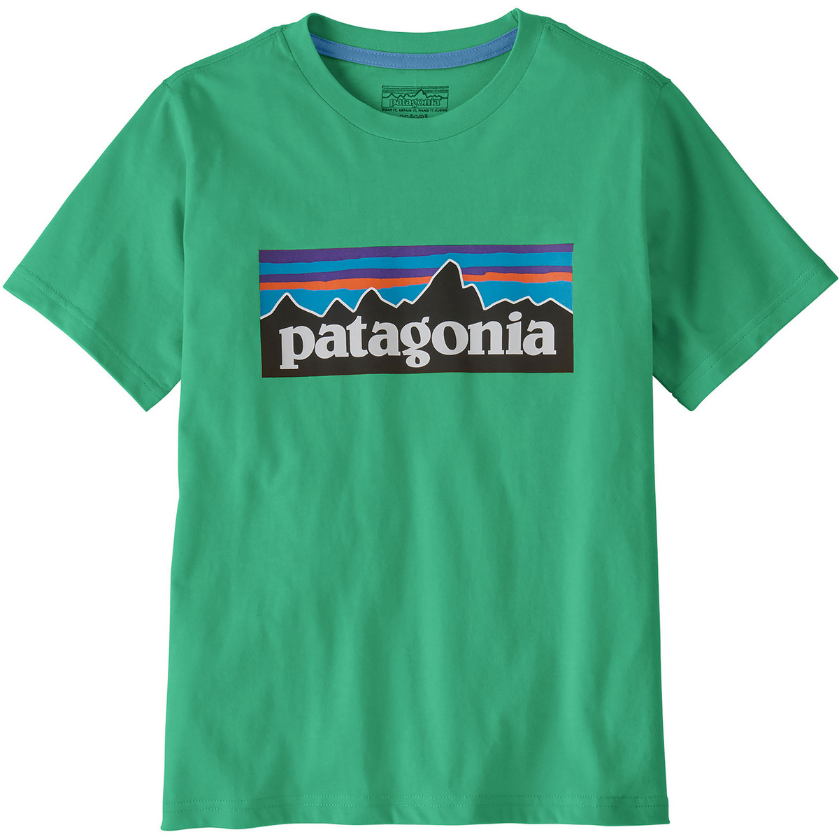 Patagonia Kinder P-6 Logo T-Shirt (Größe 118, gruen)