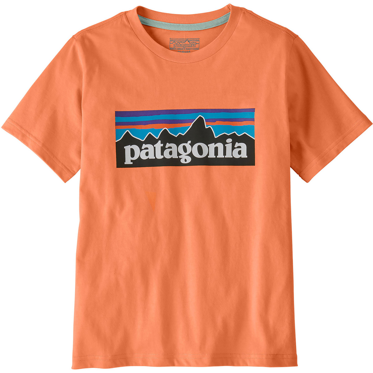 Patagonia Kinder P-6 Logo T-Shirt (Größe 156, orange)