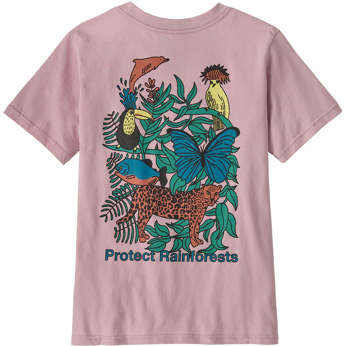 Patagonia Kinder Graphic T-Shirt (Größe 169, rosa)