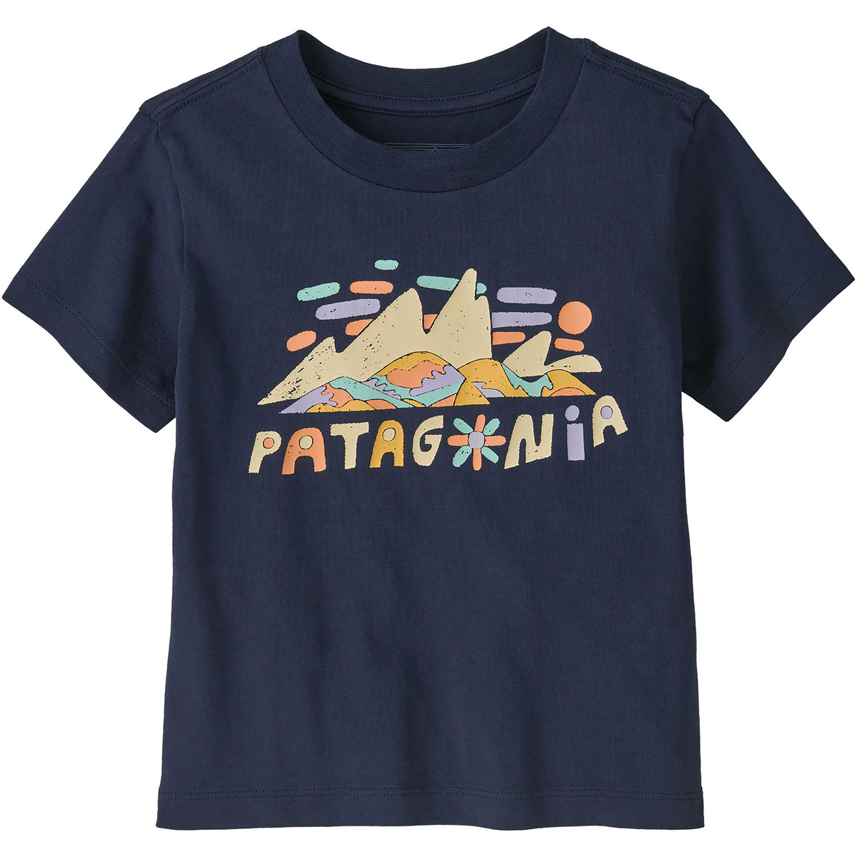 Patagonia Kinder Baby Graphic T-Shirt (Größe 84, blau)