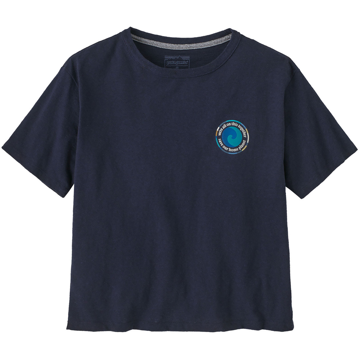 Patagonia Femme T-shirt Cut Unity Fitz Easy (taille L, Bleu)