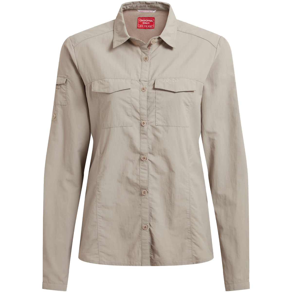 Craghoppers Donna Camicetta Nosilife ADV III (Taglia XS, Beige)