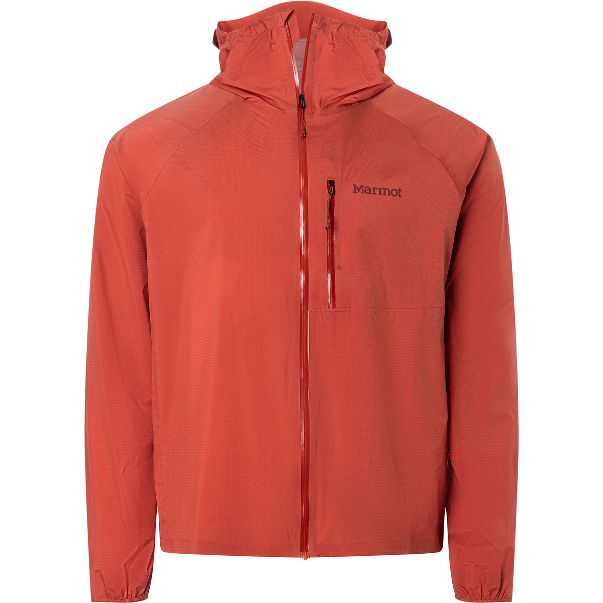 Marmot Uomo Giacca antipioggia Superalloy Bio (Taglia M, Rosso)