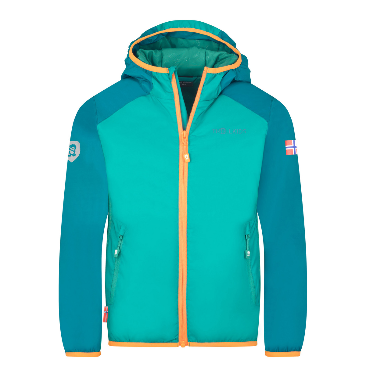 Trollkids Kinder Halsafjord Jacke (Größe 110, tuerkis)