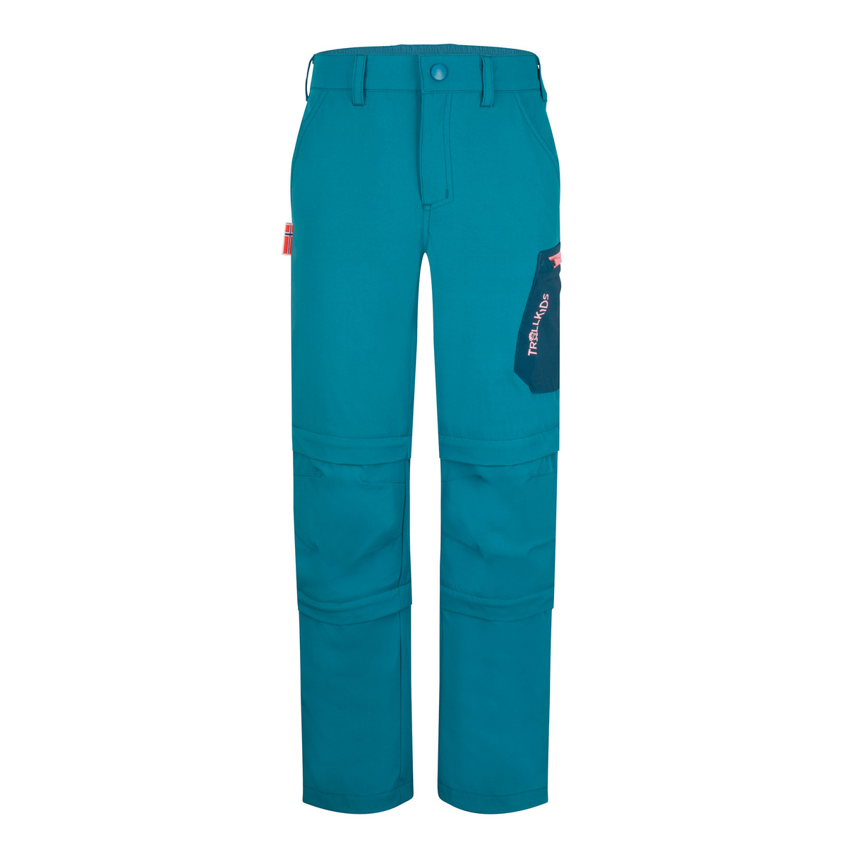 Trollkids Kinder Preikestolen Double Zip-Off Hose (Größe 122, blau)