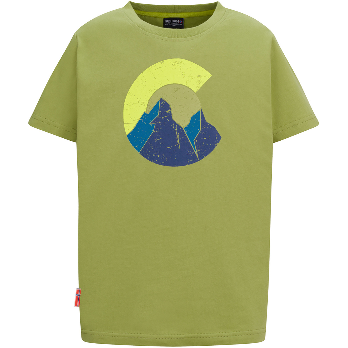 Trollkids Kinder Halsafjord T-Shirt (Größe 176, gruen)