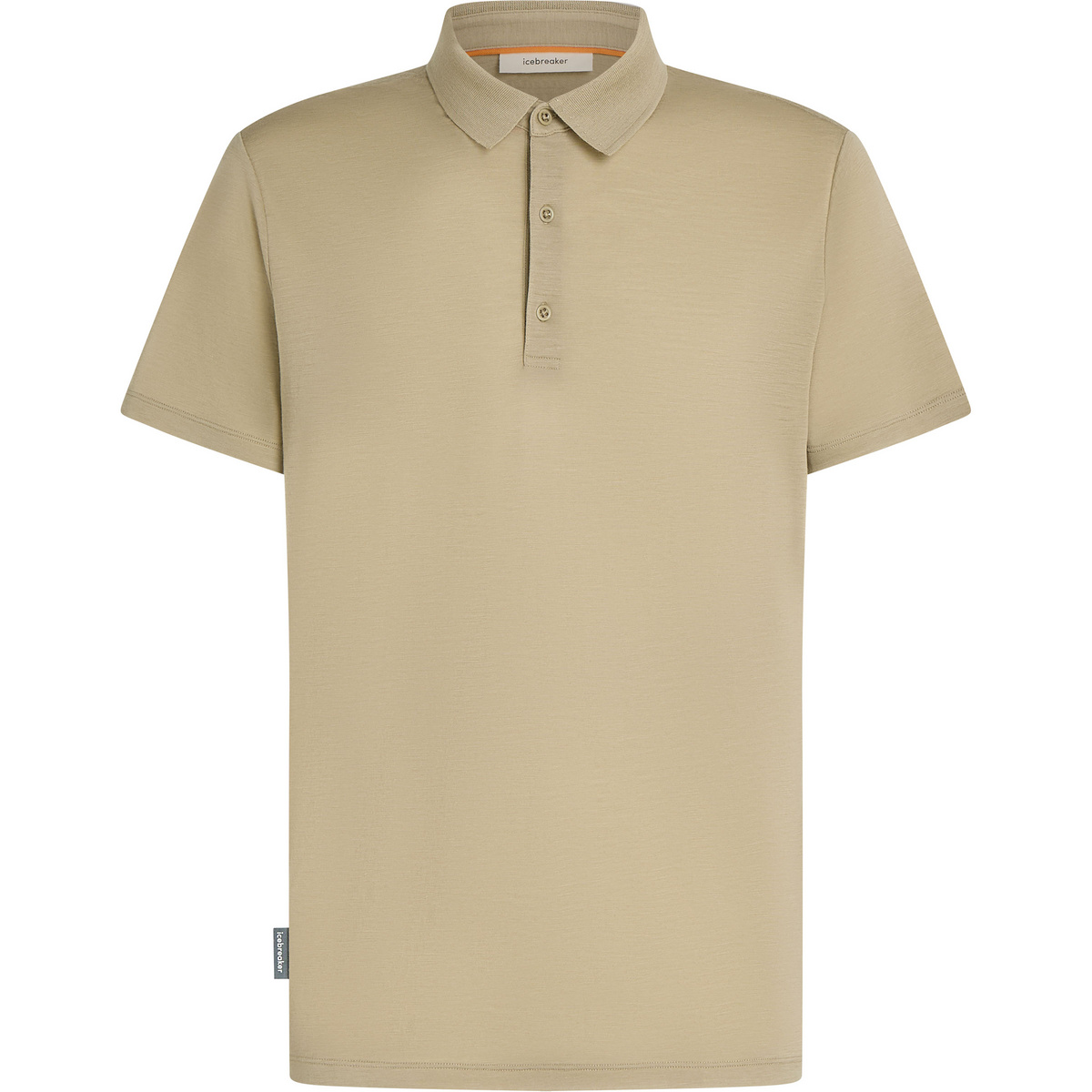 Icebreaker Herren Tech Lite III Polo T-Shirt (Größe S, beige)