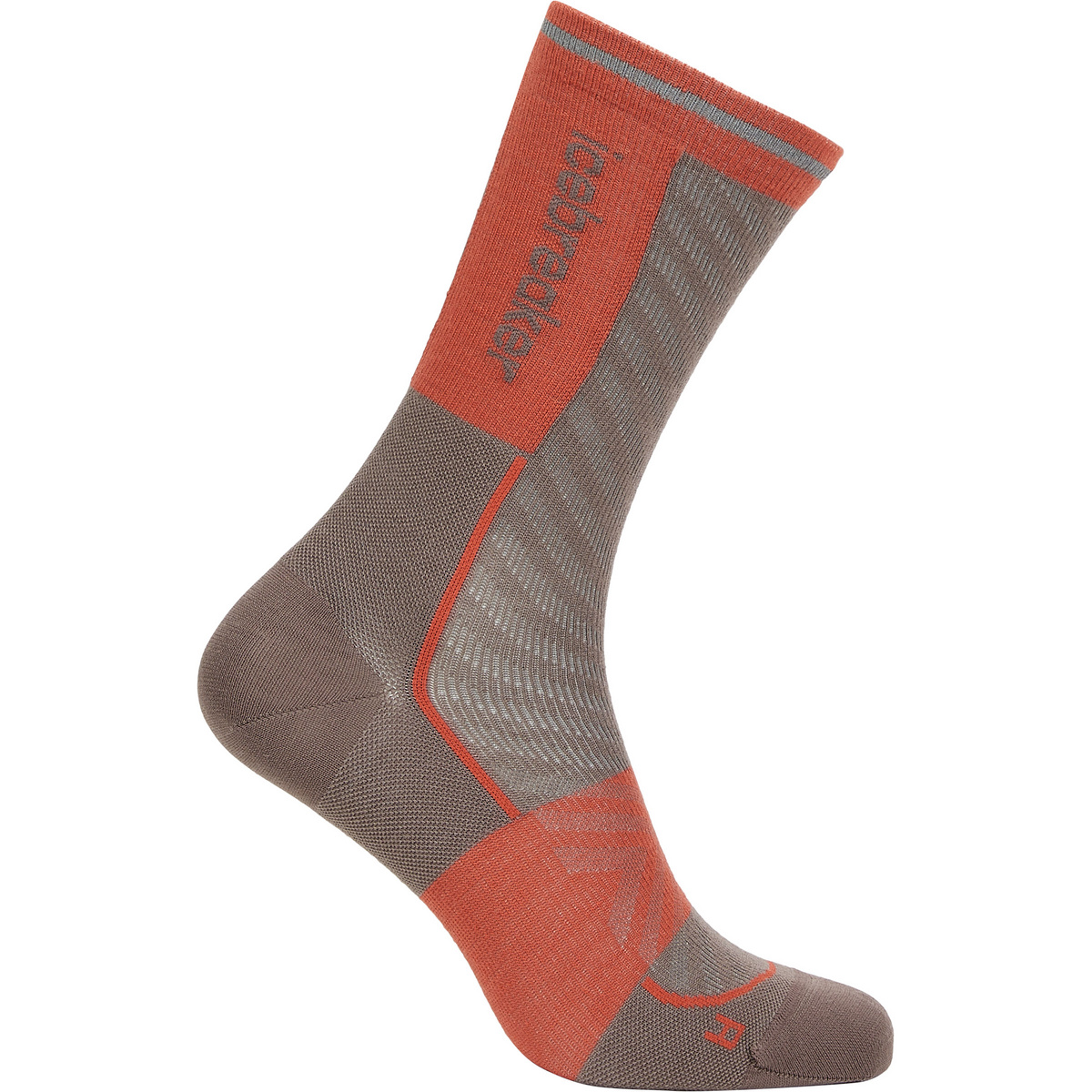 Icebreaker Donna Calze Run+ Ultralight Crew (Taglia 35 , porcini-fervid)