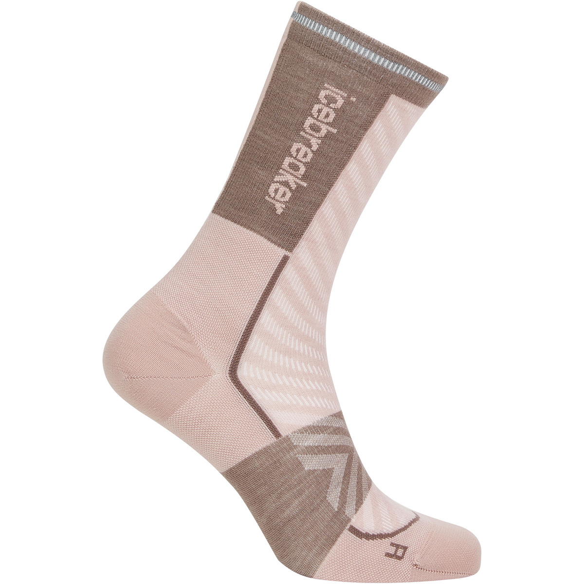 Icebreaker Damen Run+ Ultralight Crew Socken (Größe 38 , pinkquart-porci)