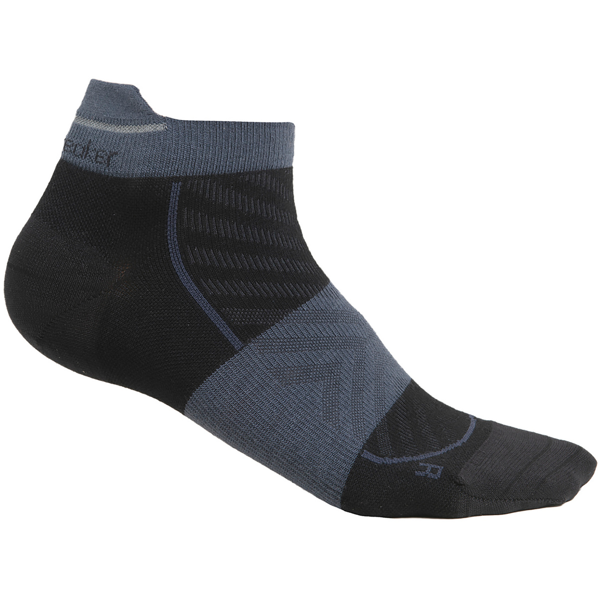 Icebreaker Femme Chaussettes Run+ Ultralight Micro (taille 35 , Noir)