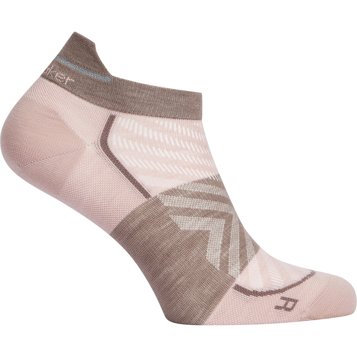 Icebreaker Damen Run+ Ultralight Micro Socken (Größe 35 , beige)