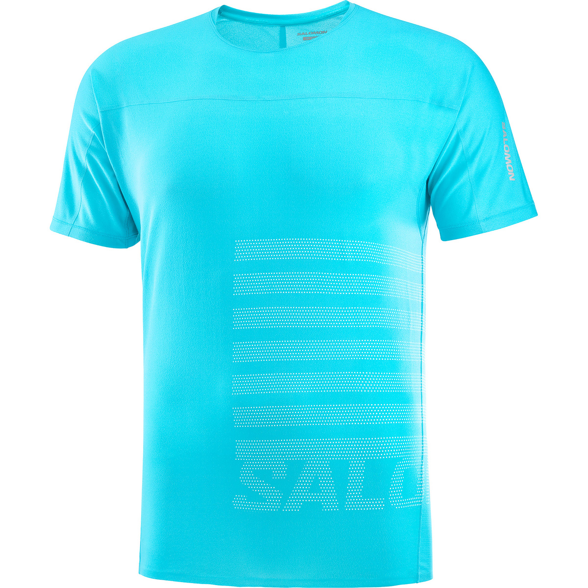 Salomon Homme T-shirt Sense Aero GFX (taille XL, Bleu)