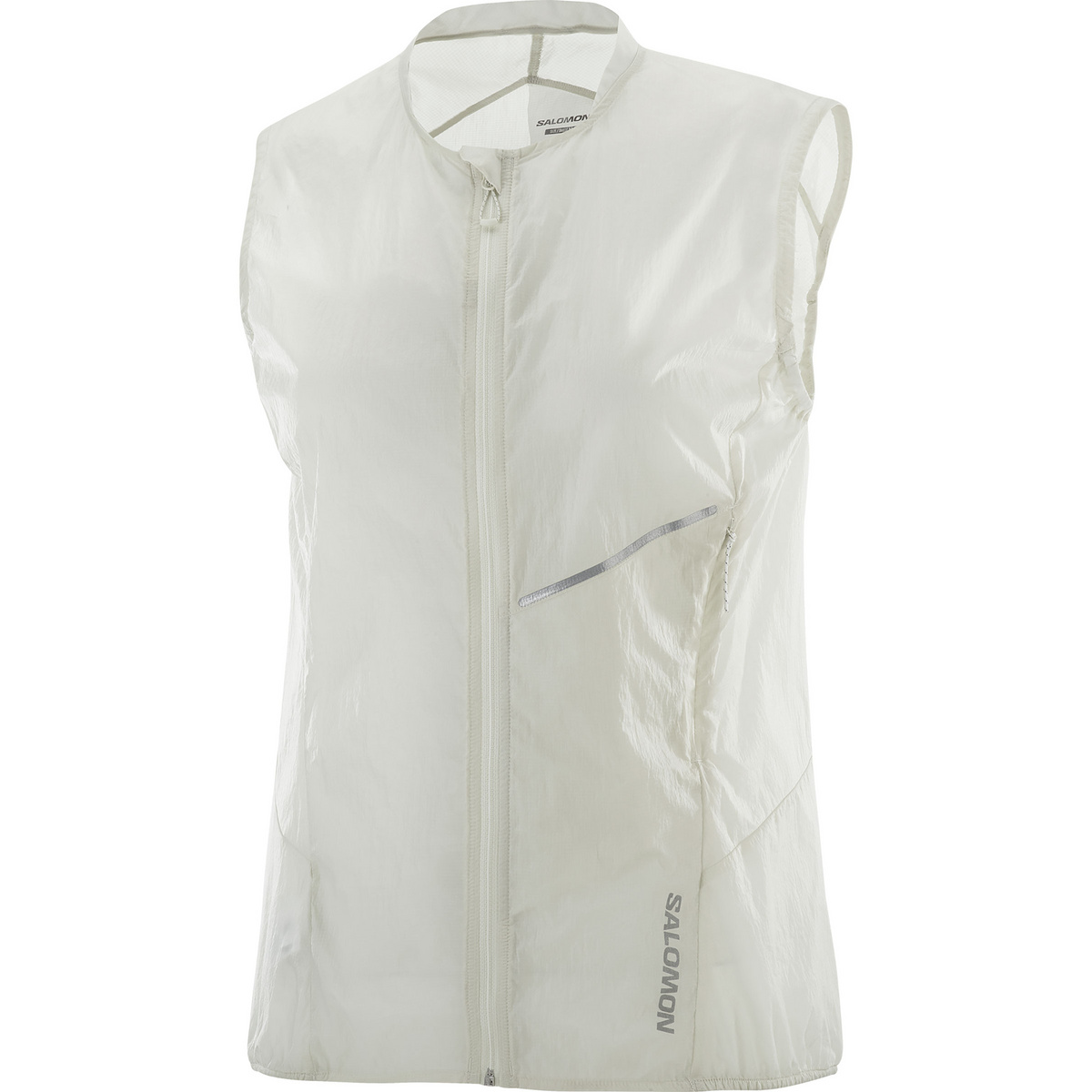 Salomon Donna Gilet antivento Sense Aero (Taglia L, Bianco)