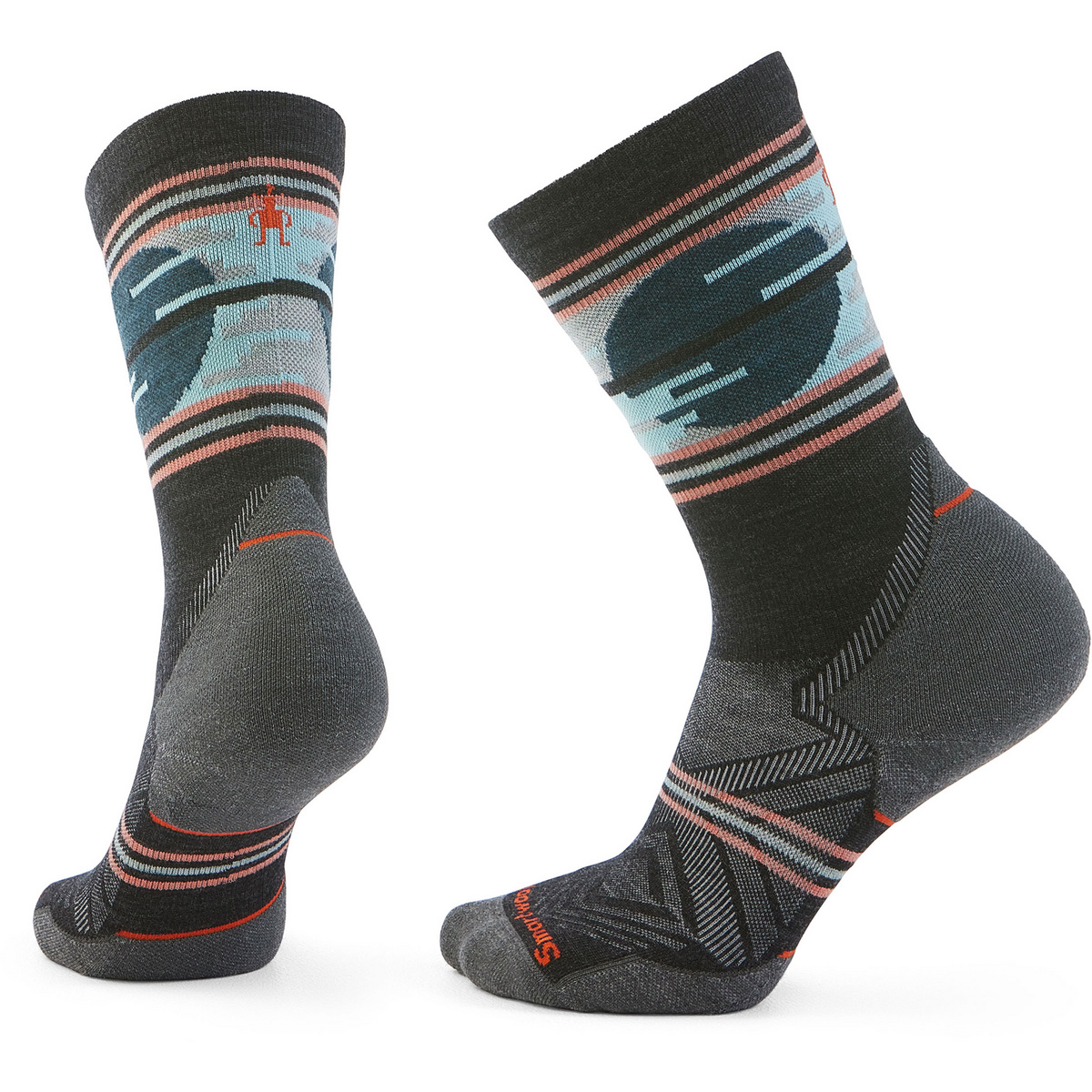 Smartwool Femme Chaussettes Trail Run Targeted Sunset Trail Crew (taille 42 , Gris)