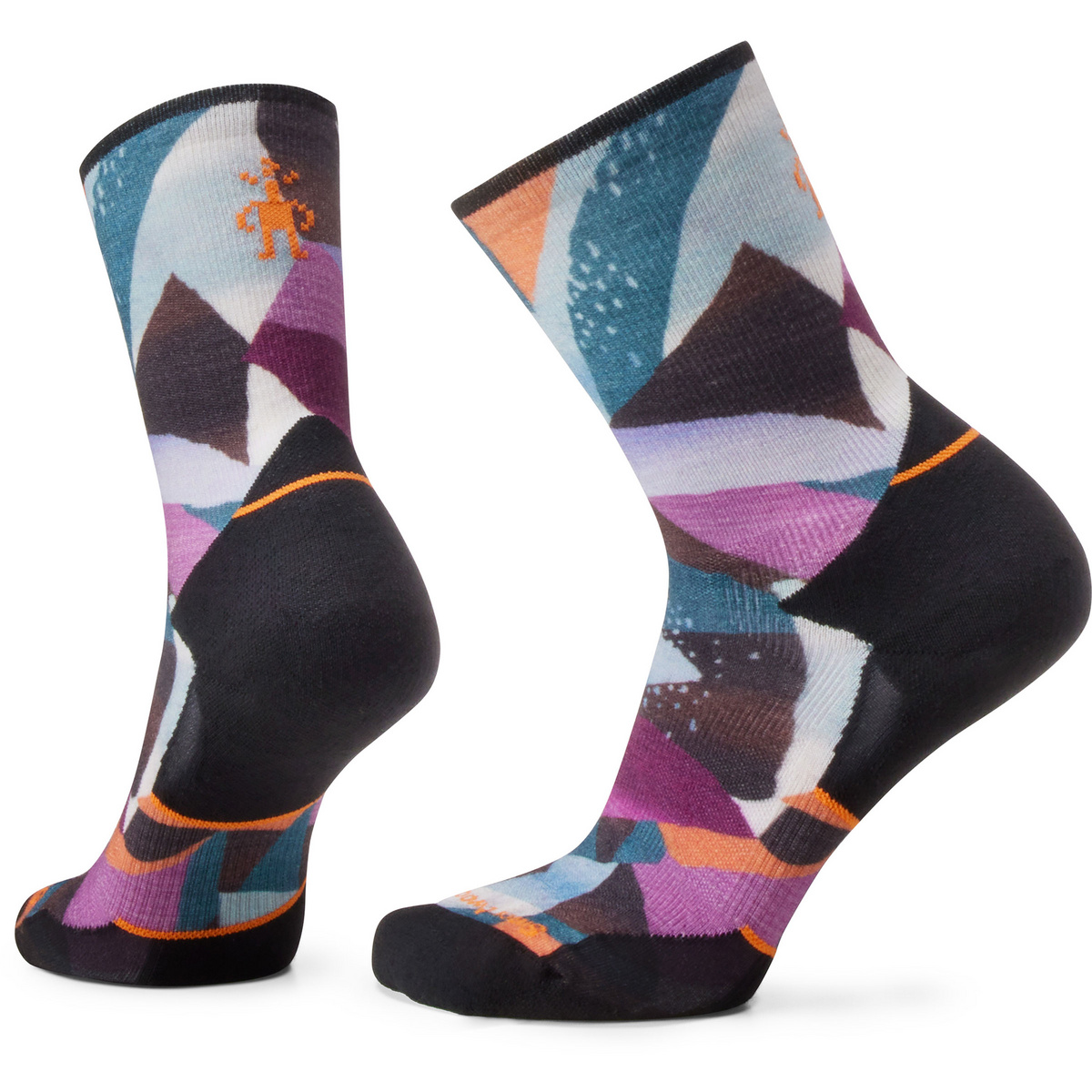 Image of Smartwool Donna Calze Trail Run Targeted Mosaic Pieces Crew