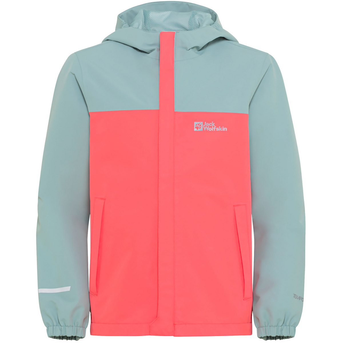Jack Wolfskin Enfants Veste Tucan (taille 128, Rouge)