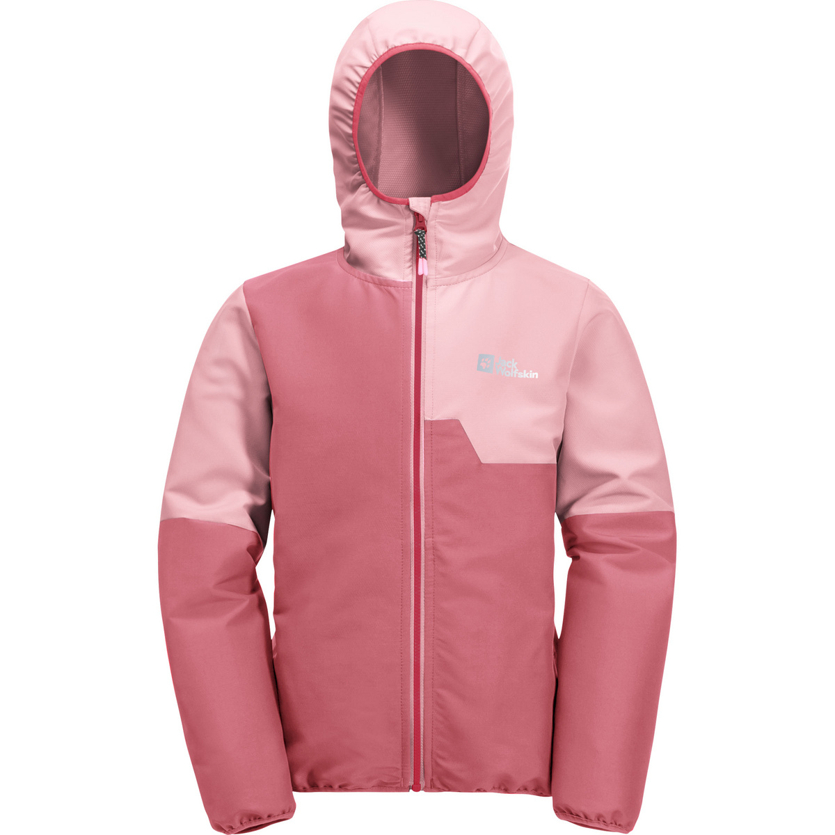 Jack Wolfskin Veste Turbulence Hoodie (taille 176, Rose vif)