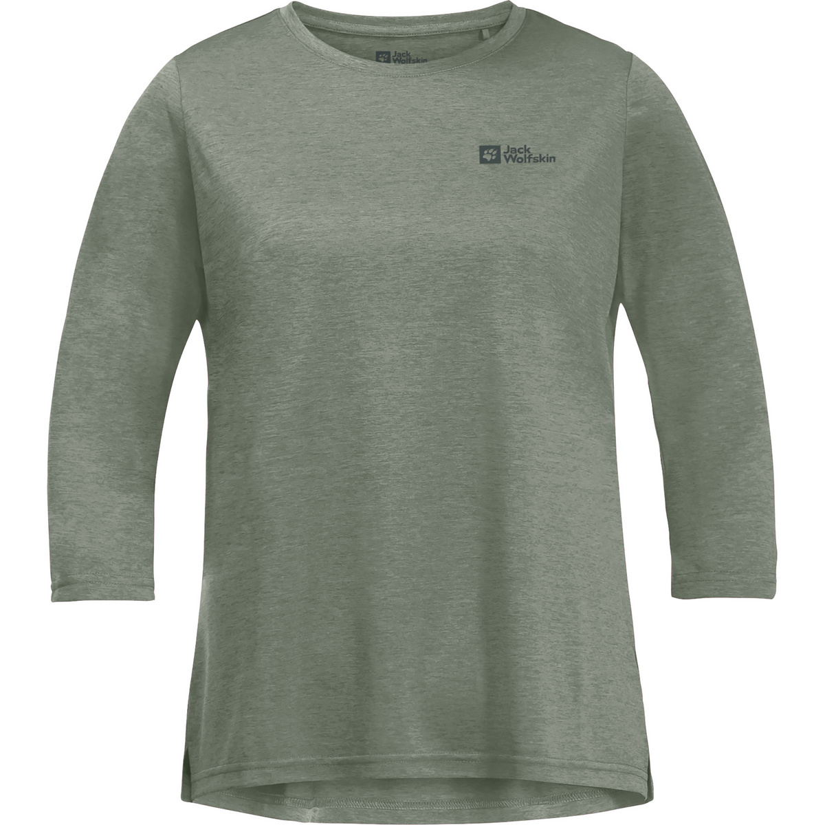 Jack Wolfskin Damen Crosstrail 3/4 Longsleeve (Größe M, gruen)