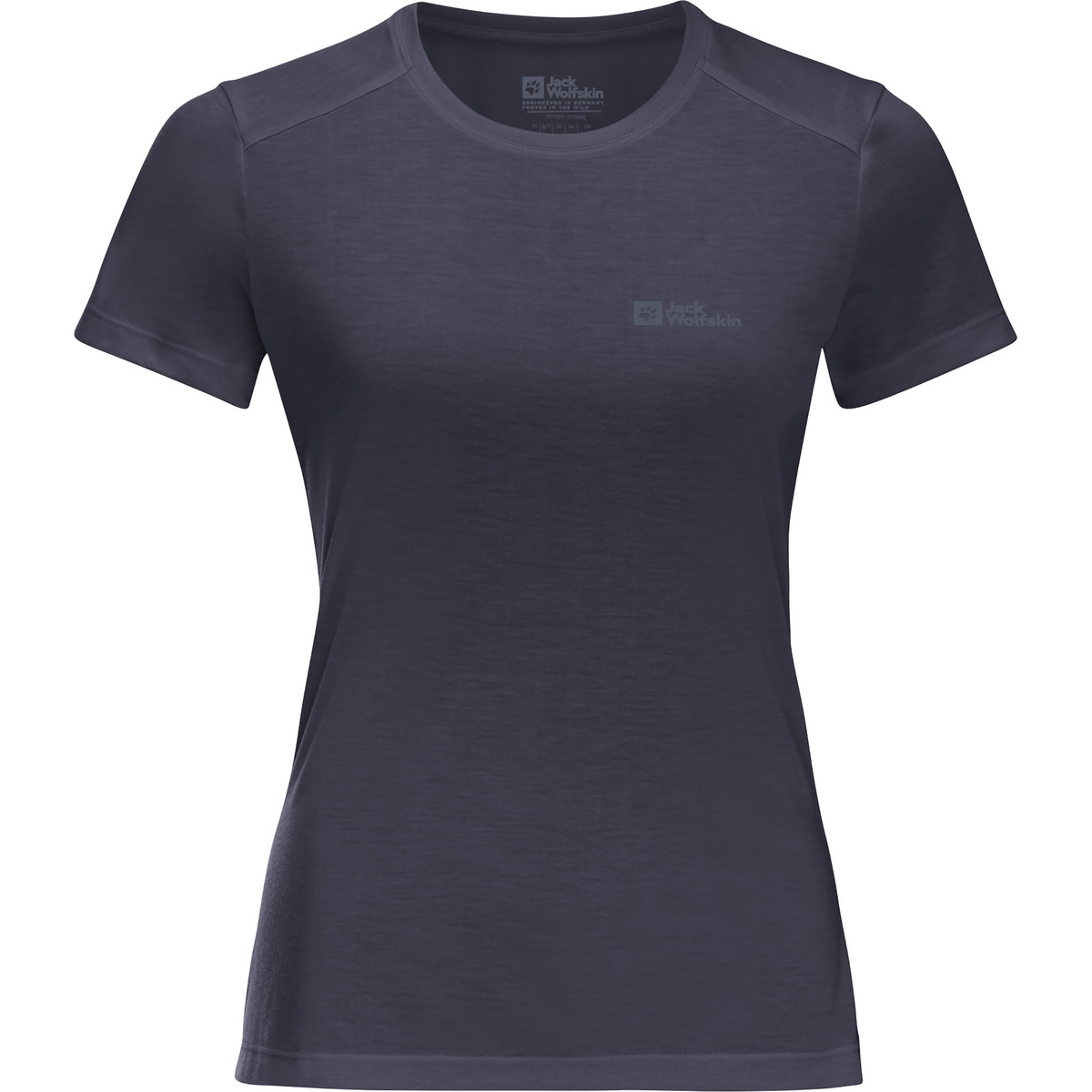 Jack Wolfskin Damen Vonnan T-Shirt (Größe XS, grau)