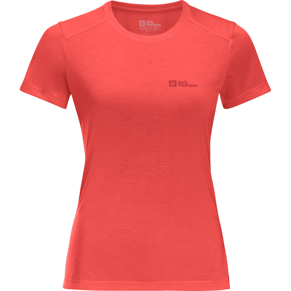 Jack Wolfskin Damen Vonnan T-Shirt (Größe M, rot)